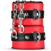 Plaisir Secret Secret Pleasure Chest - edistynyt BDSM-setti - 10-osainen (punainen)
