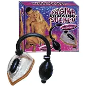 You2Toys Vagina Vibrating Sucker, pimppipumppu vibralla Läpinäkyvä