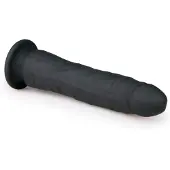 Easytoys Dildo Collection - dildo imukupilla - silikoni 21cm - musta