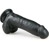 EasyToys Realistic Dildo Black 20 cm