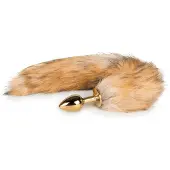 EasyToys Fox Tail Plug No. 1 Gold