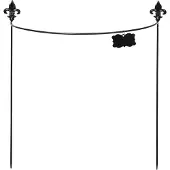 Esschert Design puolipyöreä kasvituki
