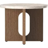 Audo Copenhagen Androgyne sivupöytä, 50 cm, tumma tammi - Kunis Breccia