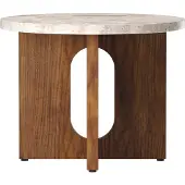 Audo Copenhagen Androgyne sivupöytä, 50 cm, pähkinä - Kunis Breccia