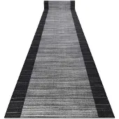 Rugsx Alfombra de pasillo con refuerzo de goma 57 cm STREIFEN antracita 57x110 cm