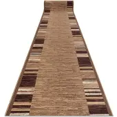 Rugsx Alfombra de pasillo con refuerzo de goma ADAGIO beige 120x450 cm