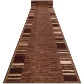 Rugsx Alfombra de pasillo con refuerzo de goma ADAGIO marrón 80x210 cm