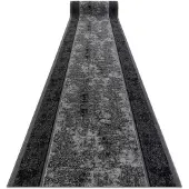 Rugsx Alfombra de pasillo con refuerzo de goma 80 cm STARK gris 80x130 cm