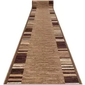 Rugsx Alfombra de pasillo con refuerzo de goma ADAGIO beige 100x130 cm