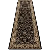 Rugsx Alfombra, alfombra de pasillo ROYAL ADR modelo 1745 negro - entrada, pasillo 80x250 cm