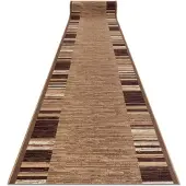 Rugsx Alfombra de pasillo con refuerzo de goma ADAGIO beige 80x200 cm