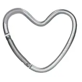 Dooky sydän silver tarvikekoukku