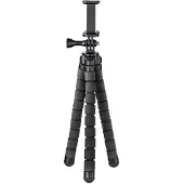 Hama Flex Smartphone & GoPro 26cm Musta pöytäjalusta