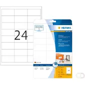 Herma 4820, Valkoinen, Itse kiinnittyvä tulostintarra, A4, Paperi, Mustesuihku, Kiinteä