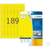 Herma Coloured Labels A4 25.4x10 mm yellow paper matt 3780 pcs. (4243)