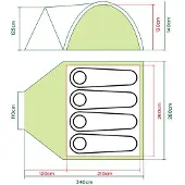 Coleman Darwin 4 Plus Teltta 2022 Kupoliteltat