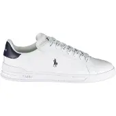 Ralph Lauren Ftw for man. 809829824003 Heritage Court II navy leather sneakers (44), White, Flat, Laces, Casual