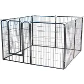 24hShop Koira-aitaus metallia 80x60cm 8 Osaa