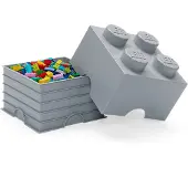 LEGO Storage Brick 4 säilytyslaatikko, harmaa