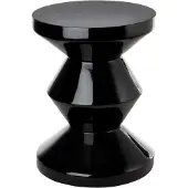 Pols Potten Zig Zag - Black - Ø35.5X H46CM