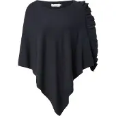 Cream Odettecr Poncho - Navy - ONE SIZE