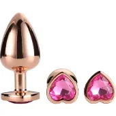 Dream Toys Gleaming Love Silver Plug Set anaalitappisarja Rose Gold Plug Set
