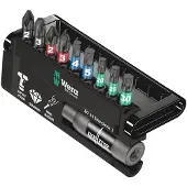 Wera Minikoon mac-tarvikesarjat WE05073980001; Hex1/4''; PH; PZ; TX; Hex; 10 kpl.; + pidike