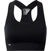 Aim'n Women's High Support Ribbed Bra Black L