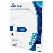 MediaRange MRINK143, Valkoinen, Kiinteä, 105 x 148, A4, Matta, Laser/Inkjet