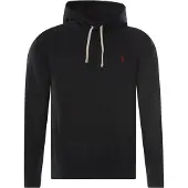 Ralph Lauren for man. 710766778008 Black Hooded Fleece Sweatshirt (XXL), Casual, Cotton, Long sleeve