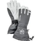 Hestra Army Leather Heli Ski, hiihtohanskat, harmaa