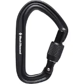 Black Diamond HotForge Screwgate Carabiner Black Kiipeilyvarusteet One Size