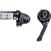 Microshift ADVENT, Oikea, 9.r., ei Shimano yhteensopiva, Bar End Shifter, kitka/indeksointi (UUSI)
