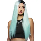 Smiffys Manic Panic Ombre Aqua Blue Wig