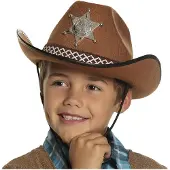 Boland Traciks Sheriffinhattu Ruskea Lapsille - One size