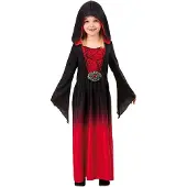 Hisab Joker Halloween punainen mekko hupulla (134-140)