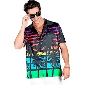 Widmann 80-luvun Miami-paita Miesten - X-Large
