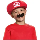 Adlibris Super Mario Role Play Hat + Mustach