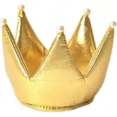 Den Goda Fen Naamiaisasut - Prinsessakruunu - Kulta - - OneSize - Naamiaisasut