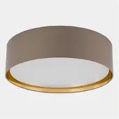 TK Lighting Kattovalaisin Bilbao , himmennettävä, Alumiini/harmaa/sinkki, Makuuhuone, Tekstiili/kangas/silkki, Moderni