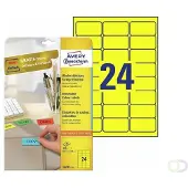 Avery Coloured removable labels yellow