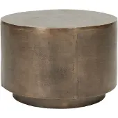 House Doctor Side Table, Hdrota, Antique Brass - Brown - 50X50X35