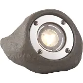 Garden Lights Lapis LED-ulkovalaisin 3W harmaa kiviefekti