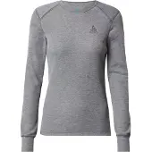Odlo Women's Active Warm ECO Baselayer Shirt Steel Grey Melange Kerrasto yläosat L