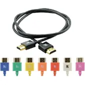 Kramer C-HM/HM/PICO/BK-2 SLIM HIGH SPEED HDMI CABLE WITH ETHERNET-2FT 0.6M (97-0132002)