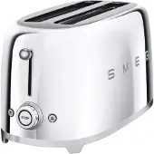 Smeg 50's Style leivänpaahdin 4x2 viipaletta small Kromi