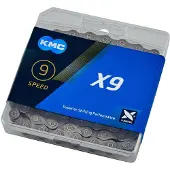 Kmc X9 1/2 x 11/128', 114L 9-v polkupyöränketju