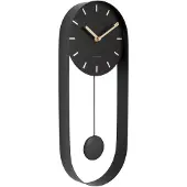 Karlsson Wall Clock Pendulum Charm - Black - 32.5X20X5CM