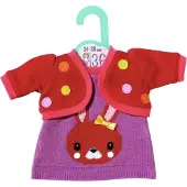 Dolly Moda Neulottu mekko ja takki 36cm