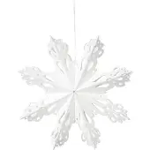 Broste Copenhagen Snowflake Star Ornament M - White - Ø30CM